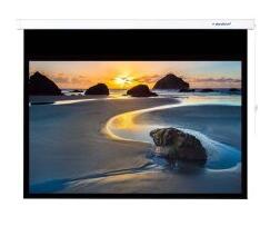 150寸16：9玻纤白塑幕